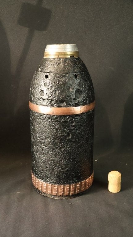 WO1 Russische 15 cm schrapnel LEEG, Ophalen, Landmacht, Overige gebieden, Hulzen of Bodemvondsten