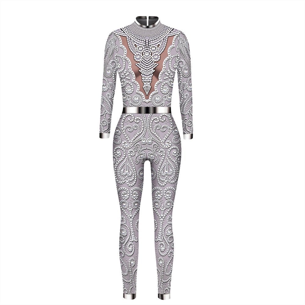 Dames catsuit 4 / doorzichtig jumpsuit festival vrouwen sexy, Verzenden, Maat 46/48 (XL) of groter, Nieuw, Overige thema's