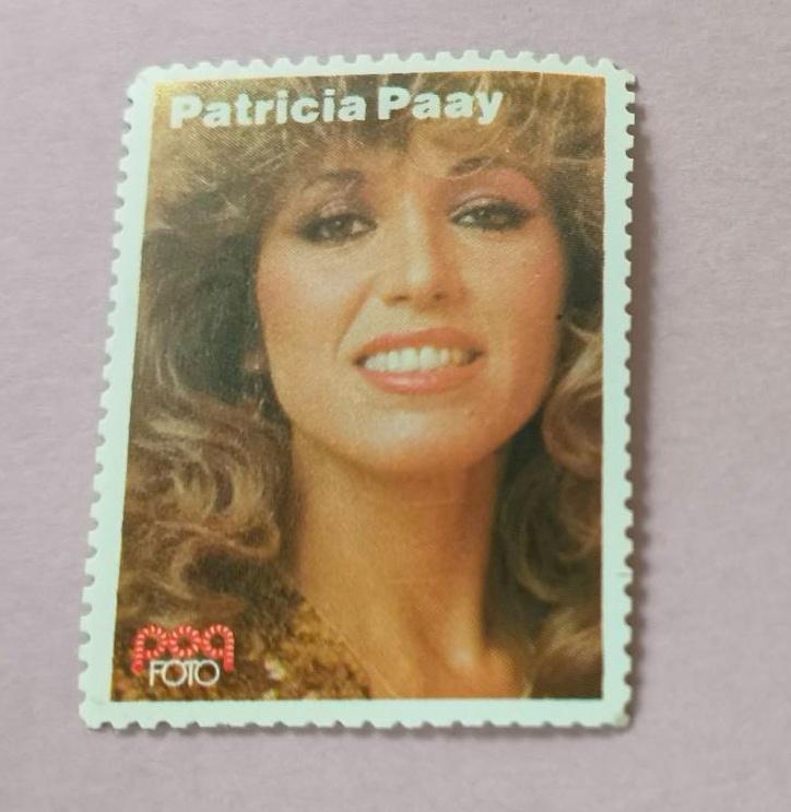 Popfoto zegel Patricia Paay, Ophalen of Verzenden, Zo goed als nieuw, Foto of Kaart