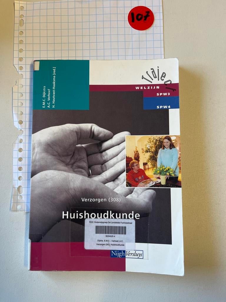 Verzorgen (308) Huishoudkunde - SPW3/SPW4, Boeken, Ophalen of Verzenden, Gamma, Zo goed als nieuw, MBO
