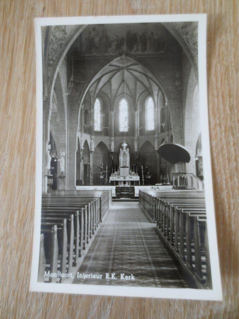 Ansichtkaart: Montfoort Interieur R.K.Montfoort - Ongelopen, Ophalen of Verzenden, 1960 tot 1980, Ongelopen, Utrecht
