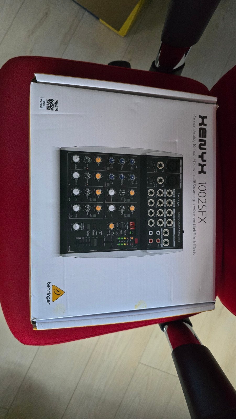 Behringer Xenyx 1002 SFX Mixer met USB en effecten, Muziek en Instrumenten, Ophalen, Zo goed als nieuw, 5 tot 10 kanalen, Microfooningang