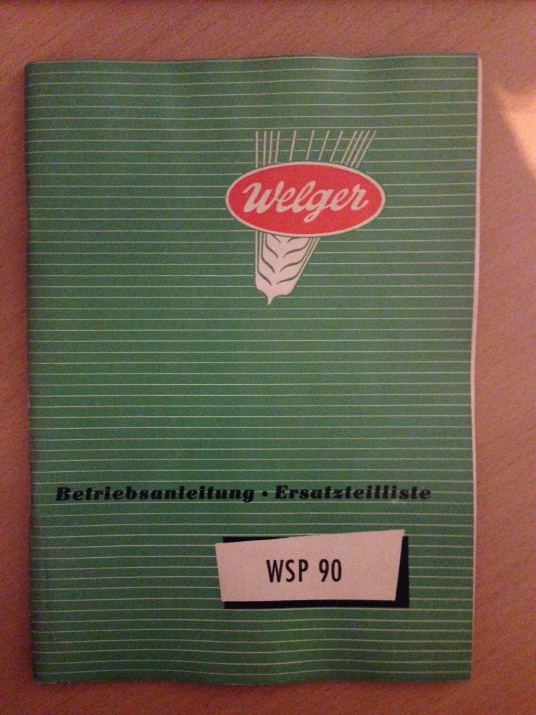 Bedieningshandleiding en onderdelenboek Welger WSP 90, Ophalen of Verzenden, Gelezen, Tractor en Landbouw