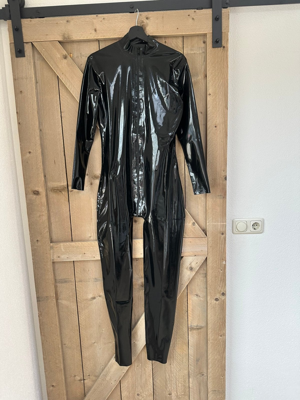 Latex Catsuit L, Verzenden, Zo goed als nieuw, Pak of Jurk