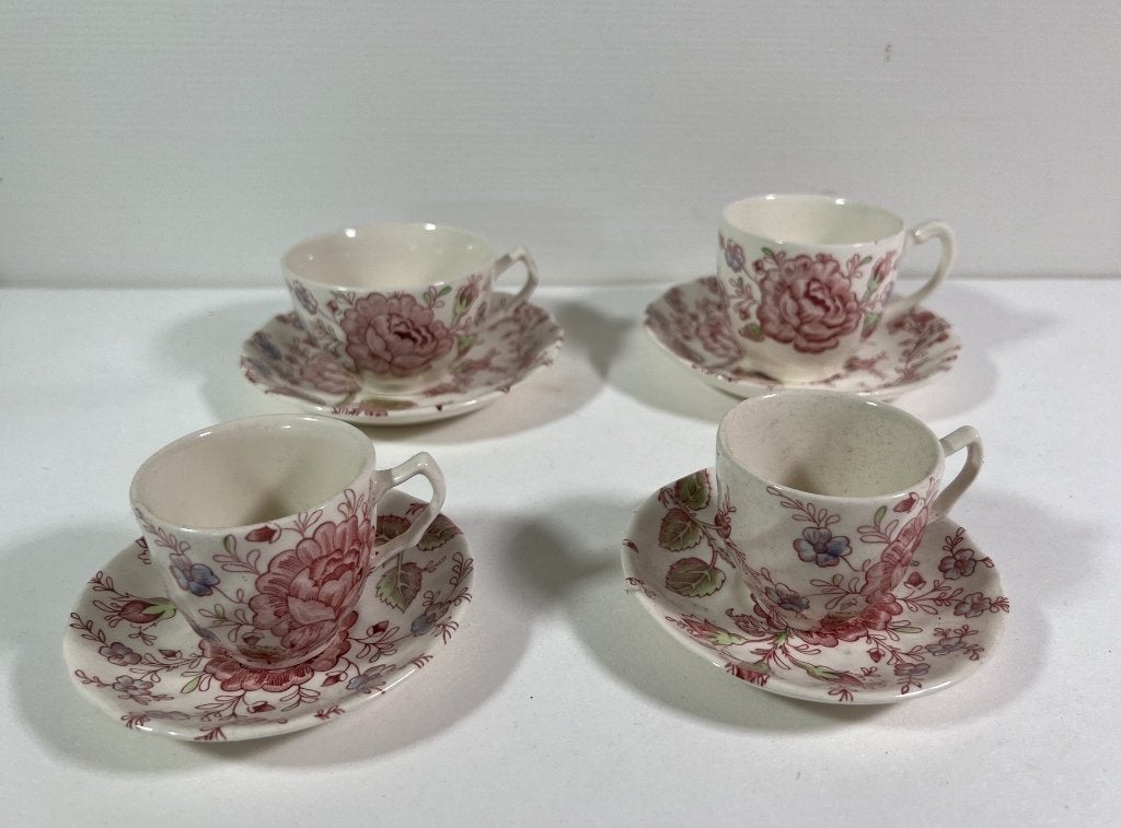 Johnson Brothers Rose Chintz kopjes, Gebruikt, Overige merken, Ophalen of Verzenden, Overige stijlen