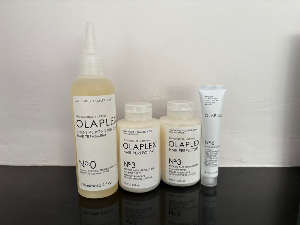 NIEUW Olaplex set No.0, No.3 (2x) en No.6, Ophalen of Verzenden, Nieuw, Haarverzorger of -hersteller