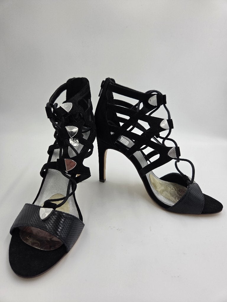 Bullboxer Zwarte Gladiator Hak Sandalen Maat 40, Zwart, Zo goed als nieuw, Bullboxer, Sandalen of Muiltjes