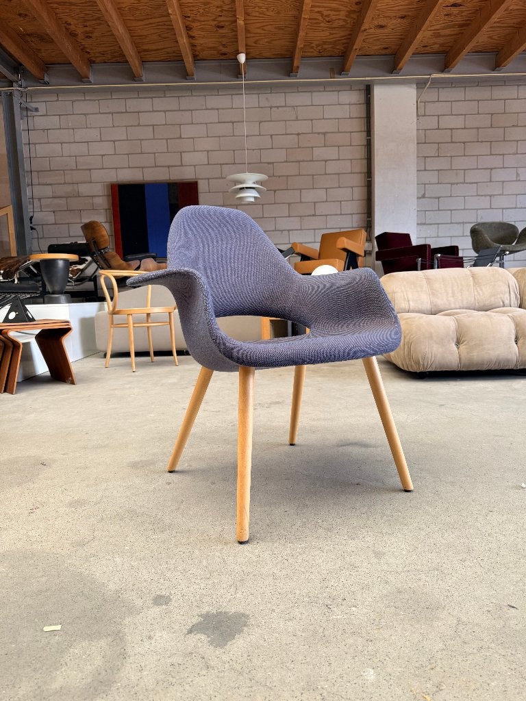 Vitra Organic fauteuil (laag model), Ophalen, Gebruikt, Blauw, X