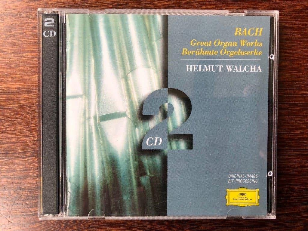( Bach -Great Organ Works / Helmut Walcha - 2 CD Album, Cd's en Dvd's, Ophalen of Verzenden, Barok, Zo goed als nieuw, Overige typen