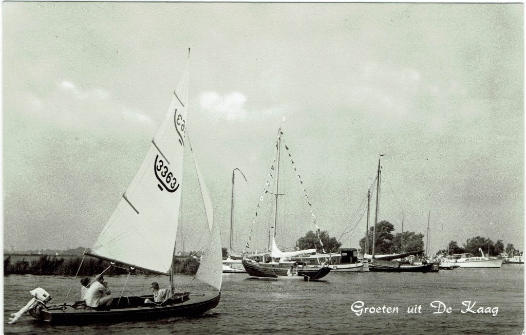 De Kaag – Zeilschepen in actie., Ophalen of Verzenden, 1960 tot 1980, Ongelopen, Zuid-Holland