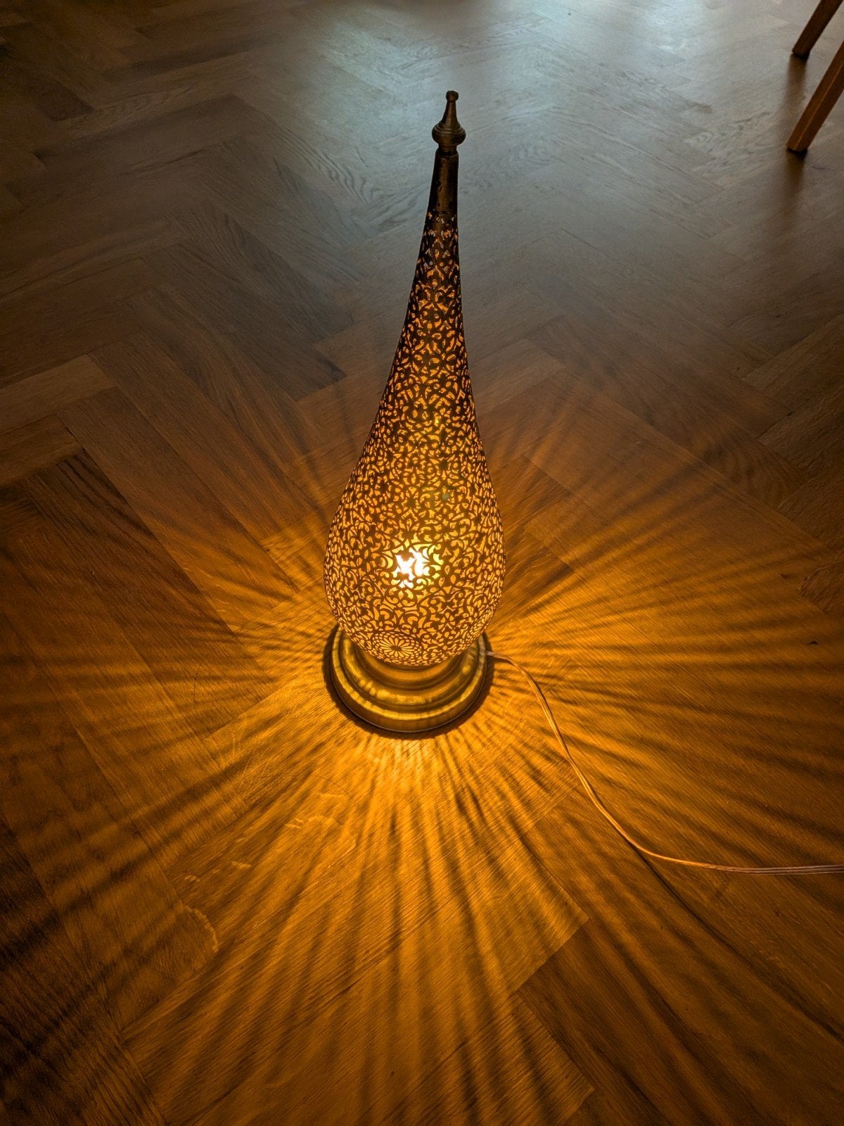 Authentic Moroccan lamp, Ophalen, Handgemaakt, Overige merken, Goud
