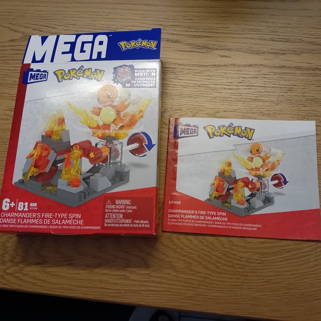 Mega Pokémon Charmander compleet doos+boekje, Ophalen of Verzenden, Zo goed als nieuw, Megabloks