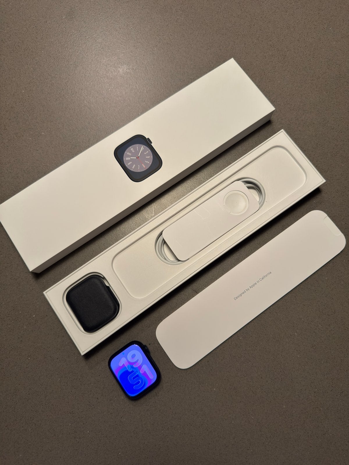 Apple Watch Series 8 45mm in uitmuntende staat, Sieraden, Tassen en Uiterlijk, Ophalen, Zwart, IOS, Zo goed als nieuw