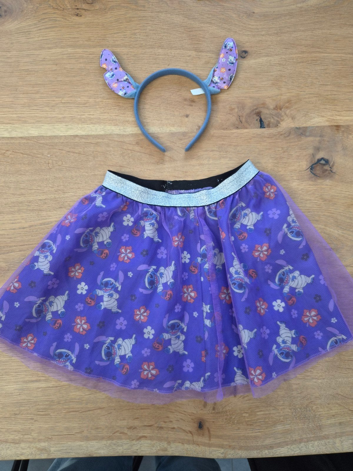 Stitch rokje met oren halloween - Nieuwstaat, Kinderen en Baby's, Ophalen of Verzenden, Nieuw, 110 t/m 116, Meisje
