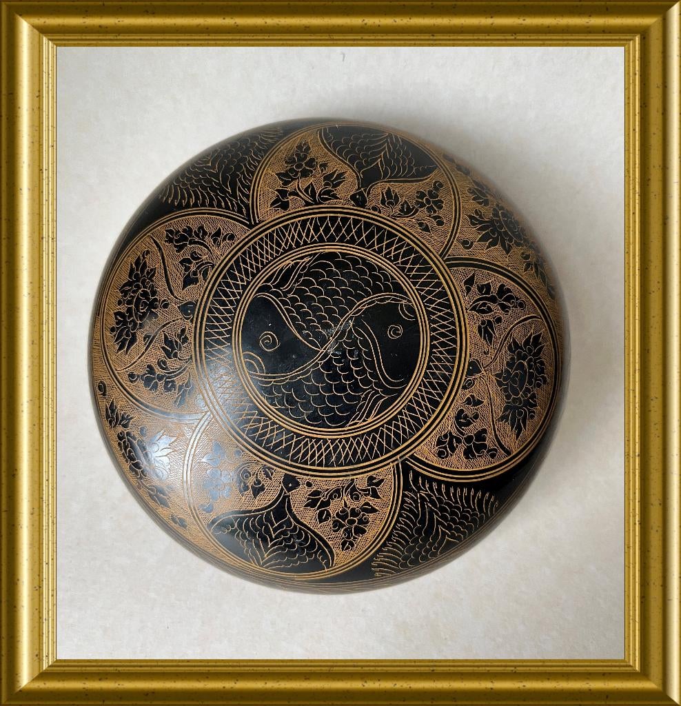 Mooie oude lakdoos, Antiek en Kunst, Ophalen of Verzenden
