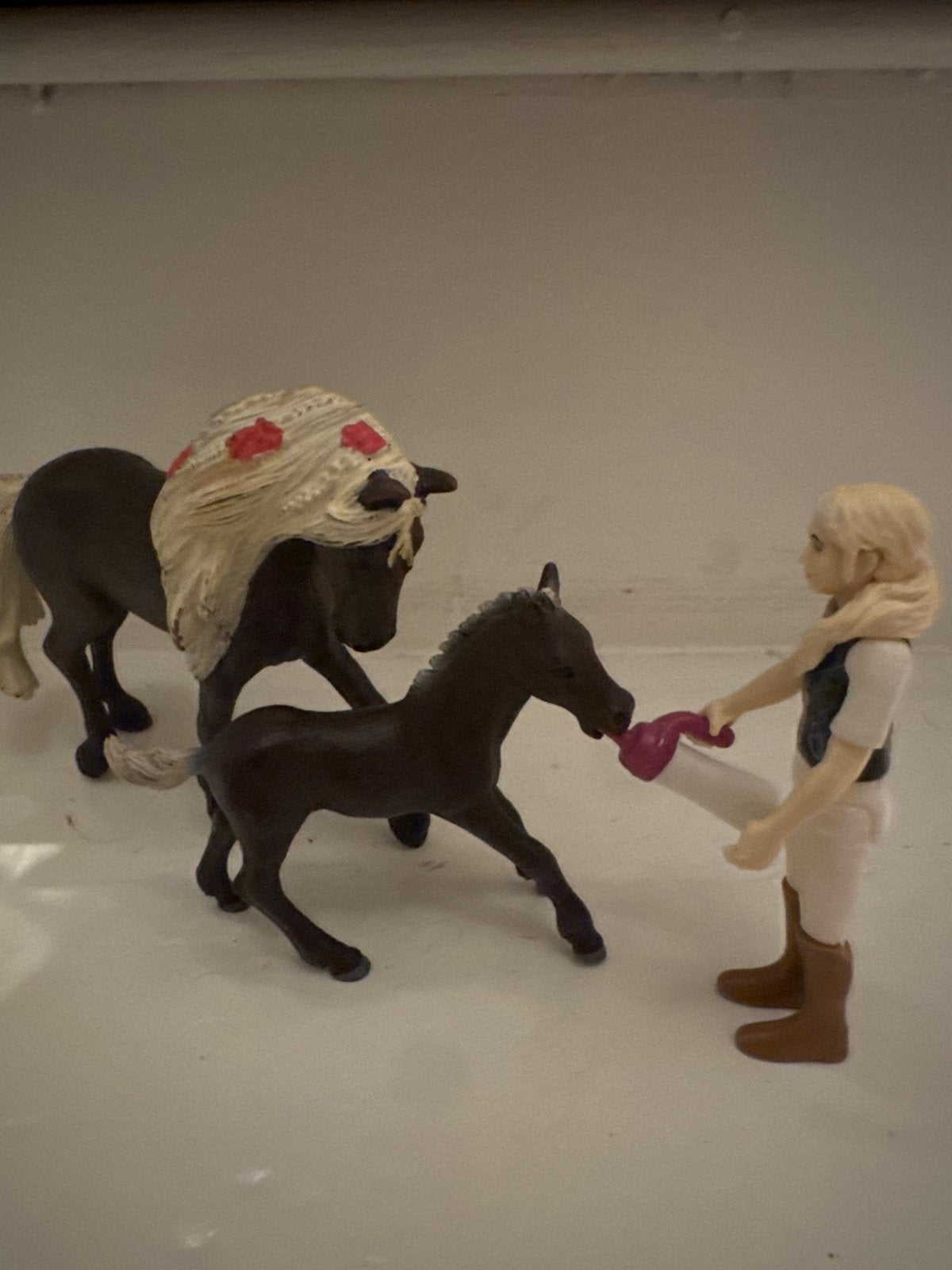 Schleich paarden en ruiter speelset, Ophalen of Verzenden, Gebruikt