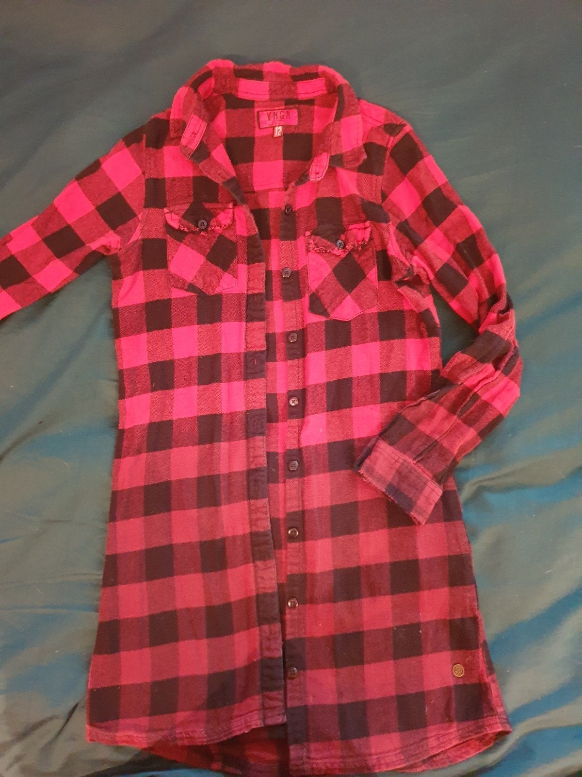 Vingino erg gaaf blouse bloesje 152 geruit geblokt, Kinderen en Baby's, Ophalen, Zo goed als nieuw, Meisje, Overhemd of Blouse