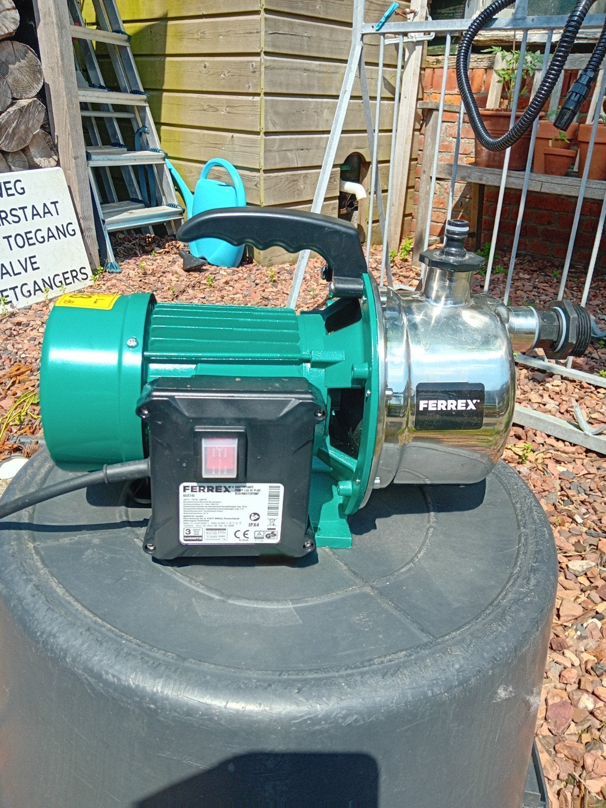 Ferrex Beregeningspomp - Krachtige waterpomp voor tuin, Tuin en Terras, Waterpompen, Ophalen of Verzenden, Nieuw, Elektrisch, Beregeningspomp