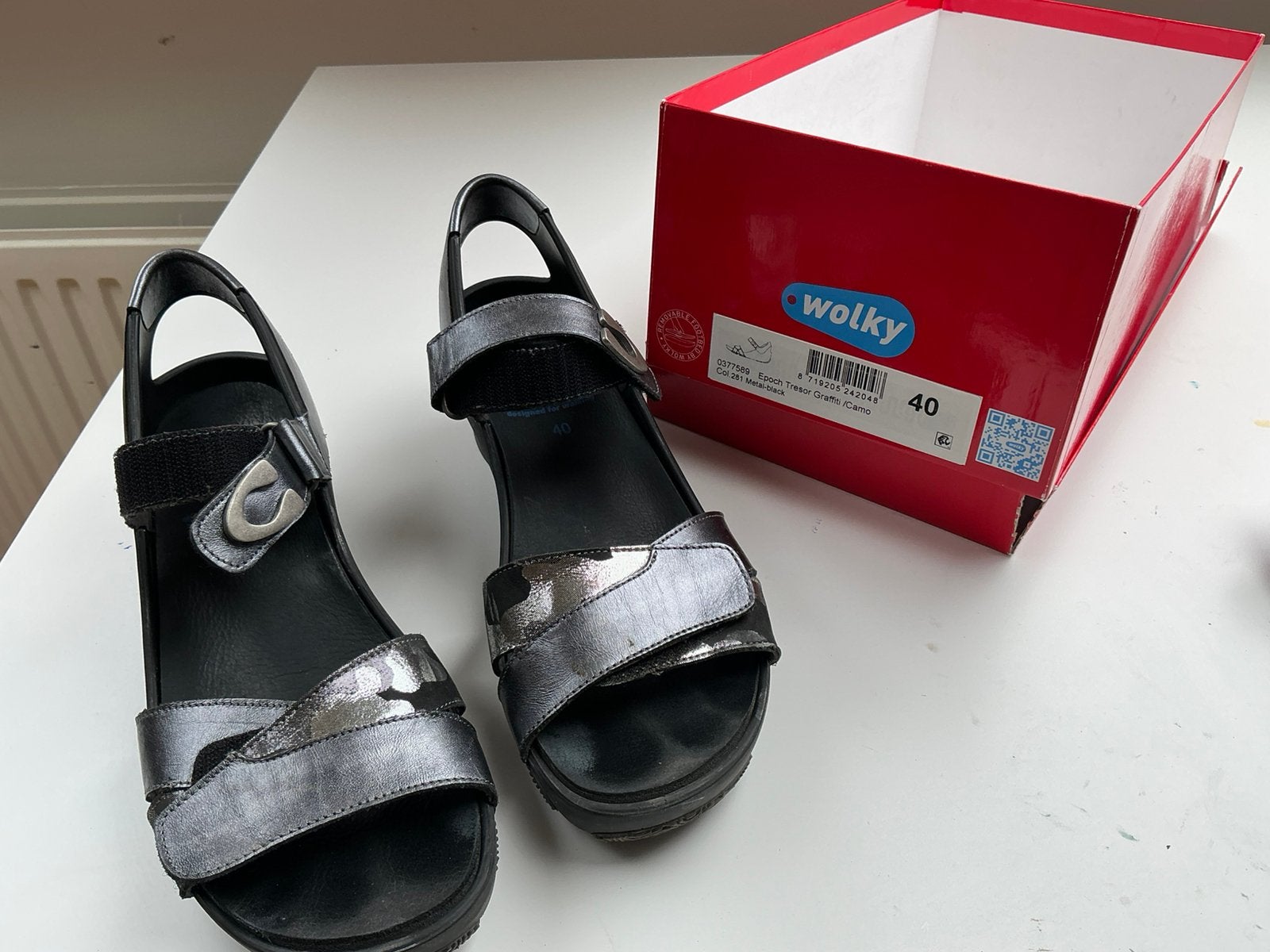 Wolky sandalen, Ophalen, Sandalen of Muiltjes, Zo goed als nieuw, Grijs