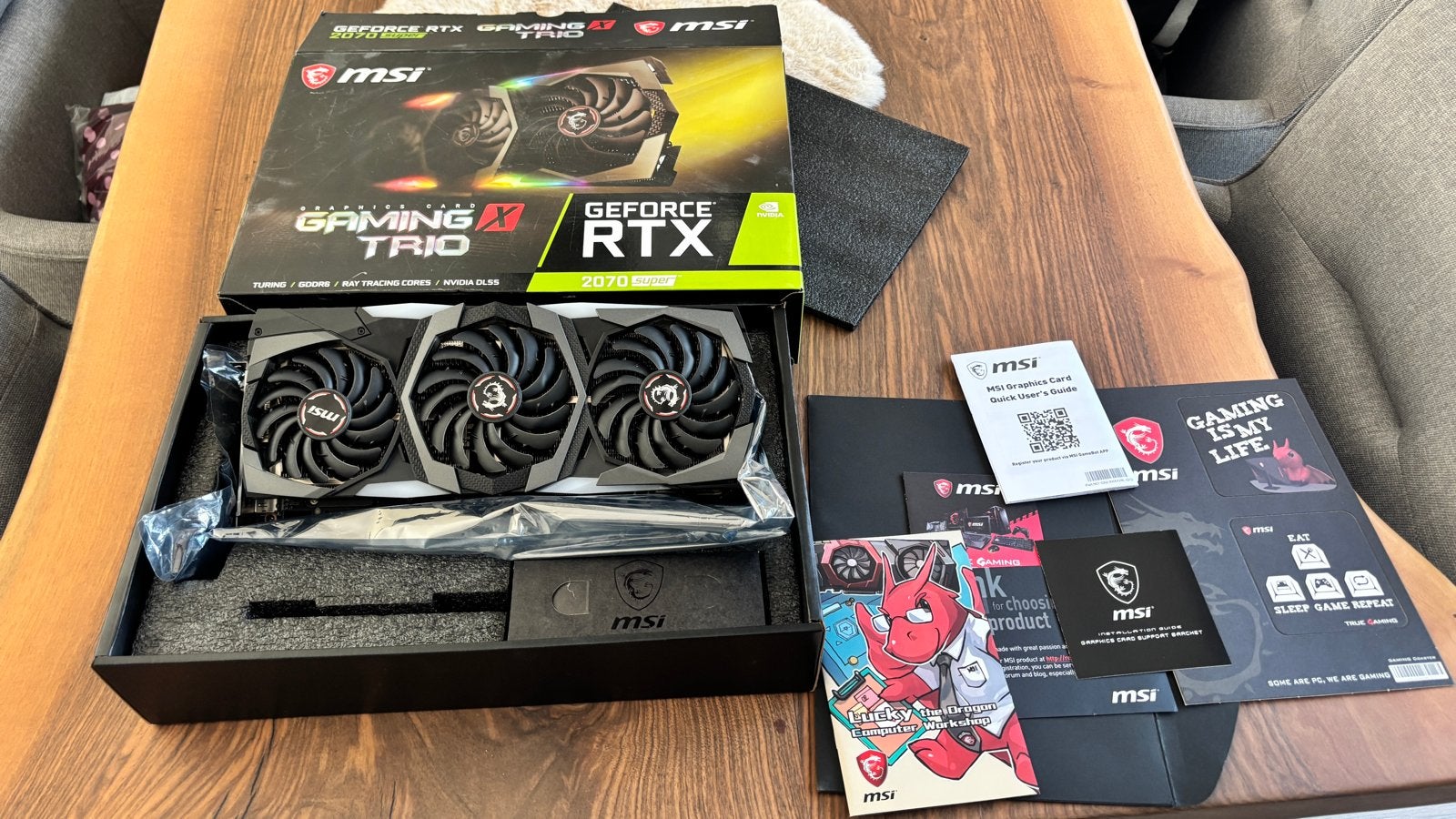 MSI GeForce RTX 2070 Super Gaming X Trio 8GB GDDR6, Computers en Software, Videokaarten, PCI-Express 3, HDMI, GDDR6, Ophalen of Verzenden