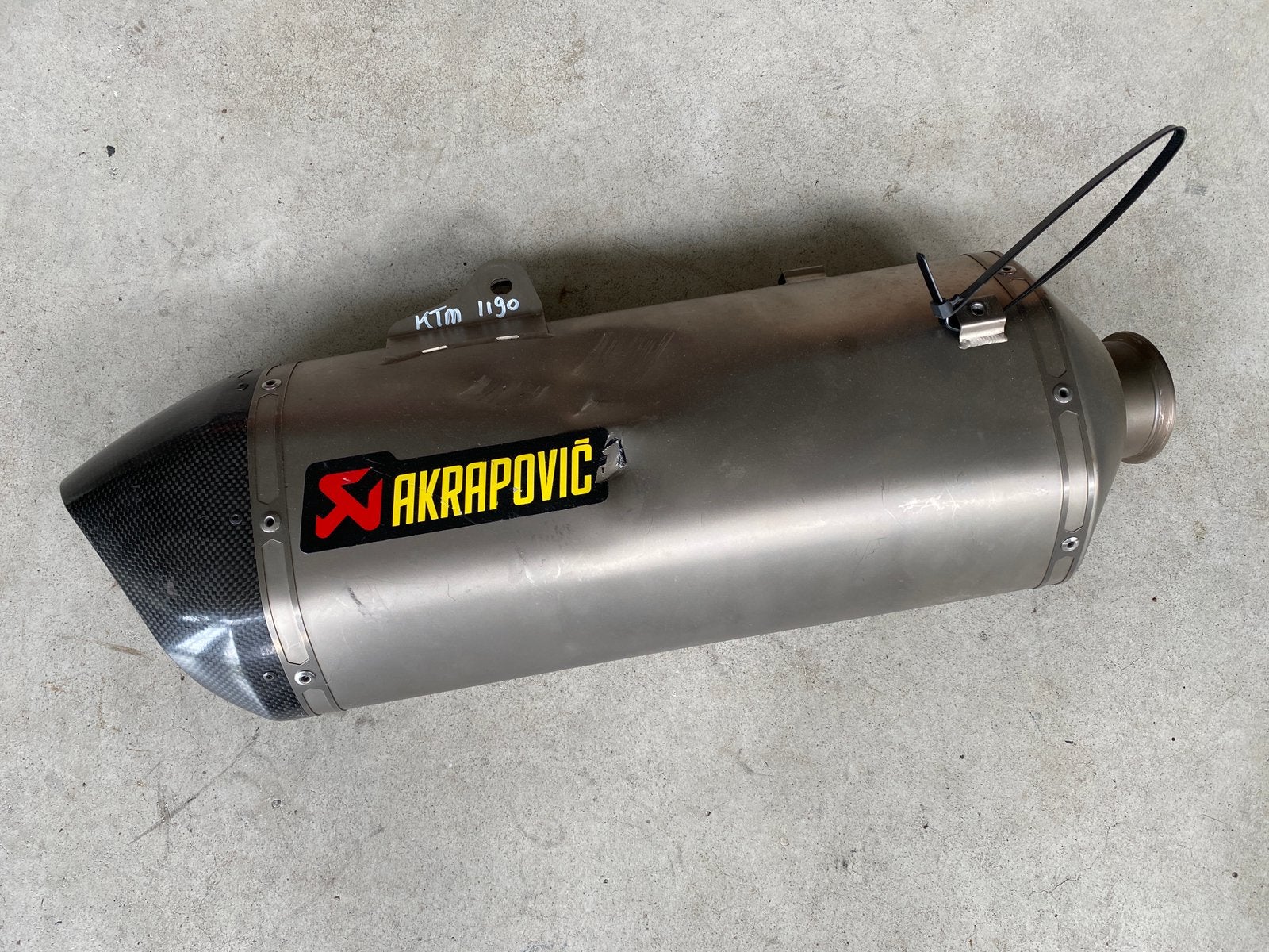 Akrapovic demper voor KTM 1190 Adventure., Ophalen of Verzenden, Gebruikt