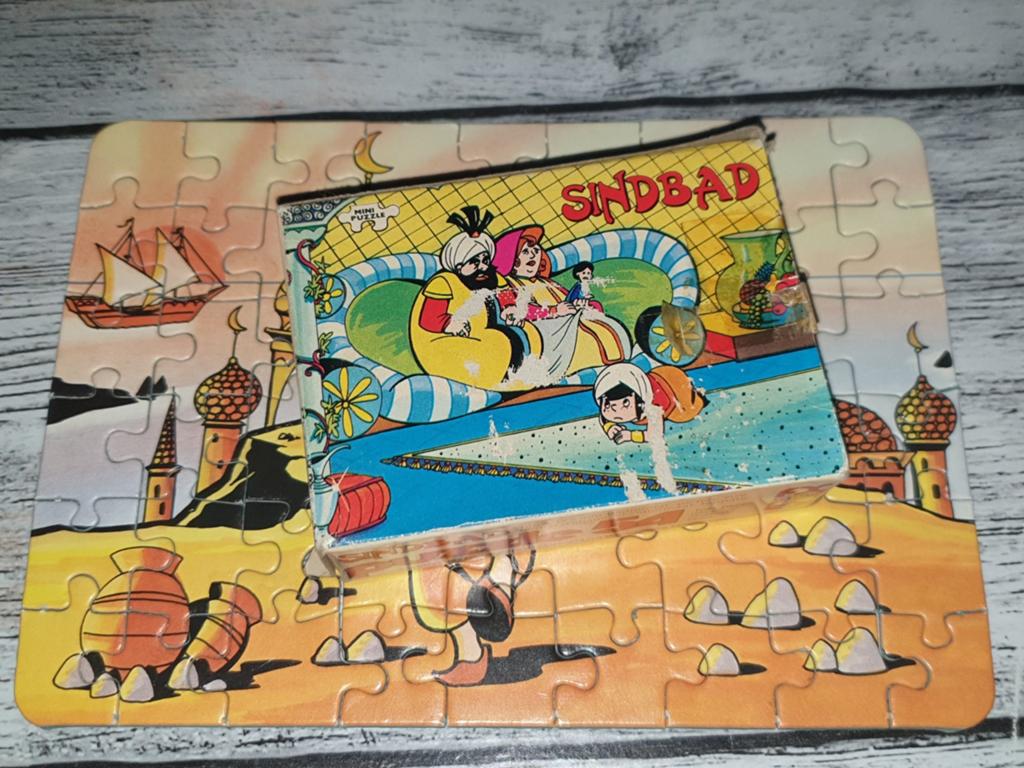Vintage Sinbad Puzzel, Een of twee spelers, Ophalen of Verzenden, Gebruikt, Onbekend