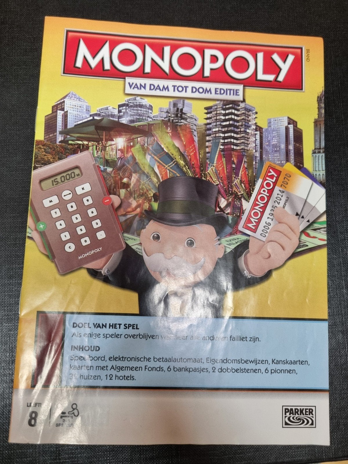 Monopoly van dam tot dom editie spelregels boekje, Hobby en Vrije tijd, Gezelschapsspellen | Bordspellen, Ophalen of Verzenden