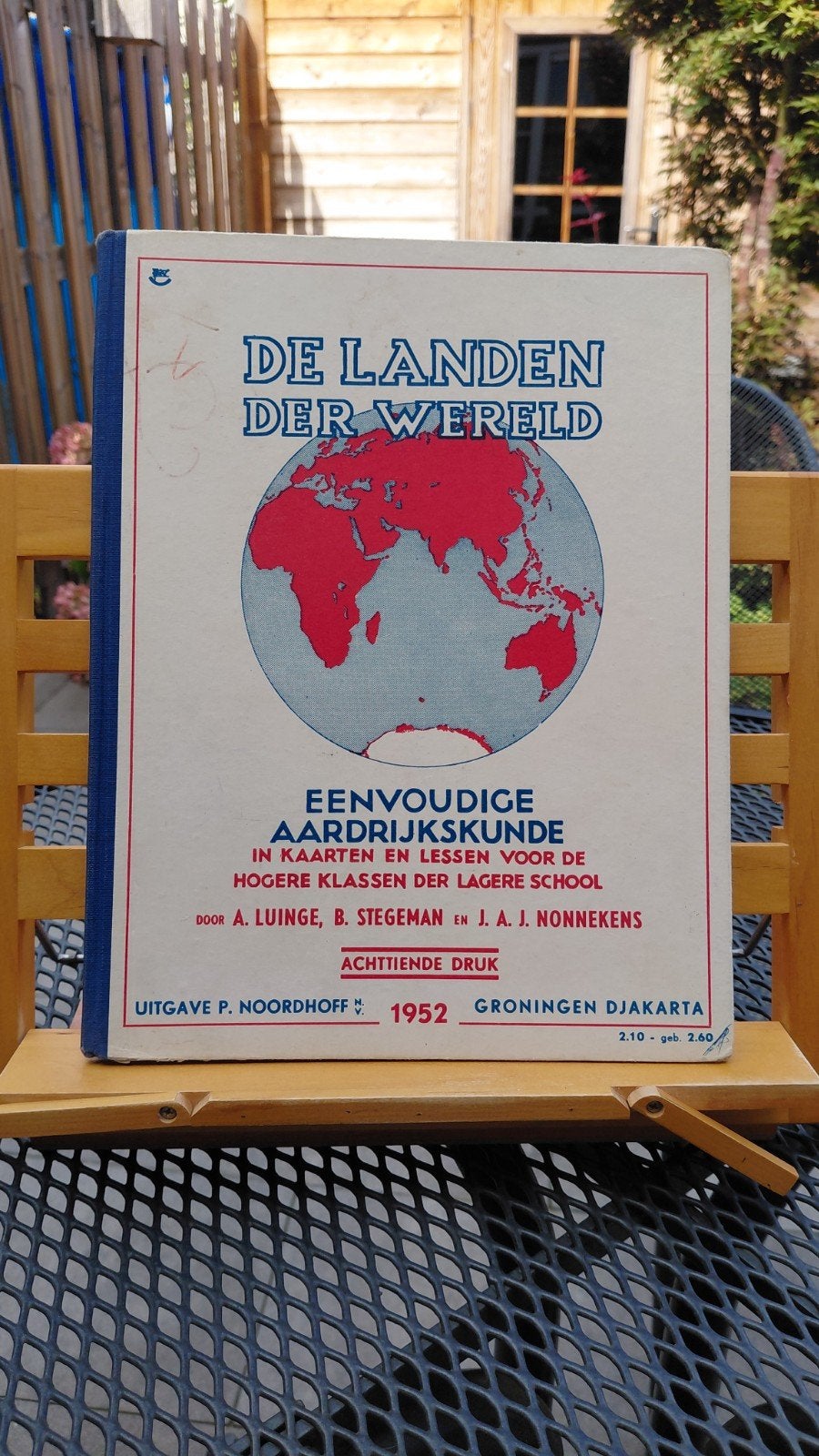 De Landen der Wereld - Eenvoudige Aardrijkskunde 1952, Gelezen, Overige atlassen, A. Luinge, B. Stegeman en J.A.J. Nonnekens, Ophalen of Verzenden