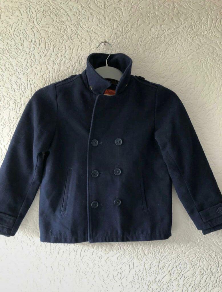 Maat 128 - jas / blazer van H&M - blauw, Ophalen of Verzenden, Zo goed als nieuw, Jongen, Jas