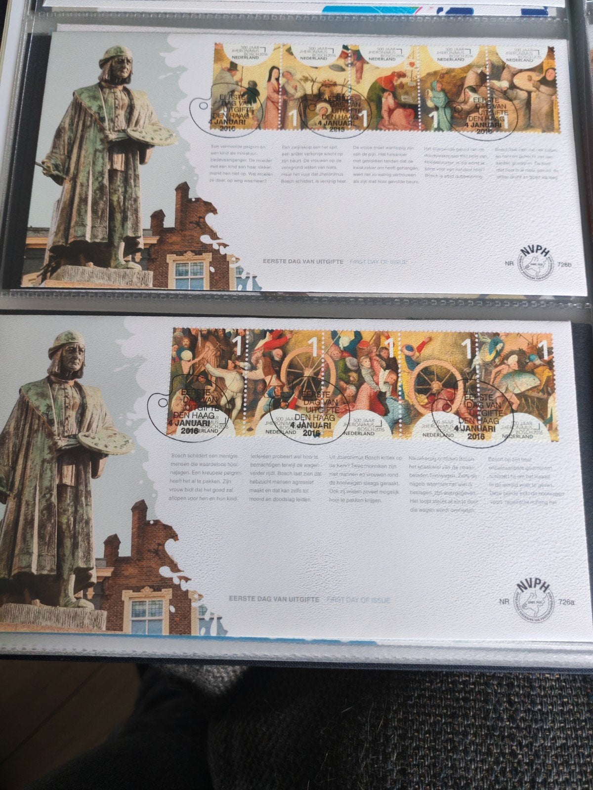 Nederland fdc jaargang 2016 compleet E726 tm E743, Ophalen of Verzenden, Nederland