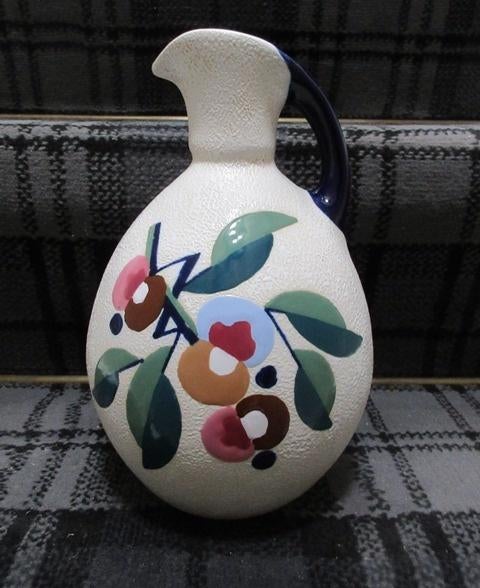Amphora vaas Czecho Slovakia keramiek art nouveau vase, Ophalen of Verzenden