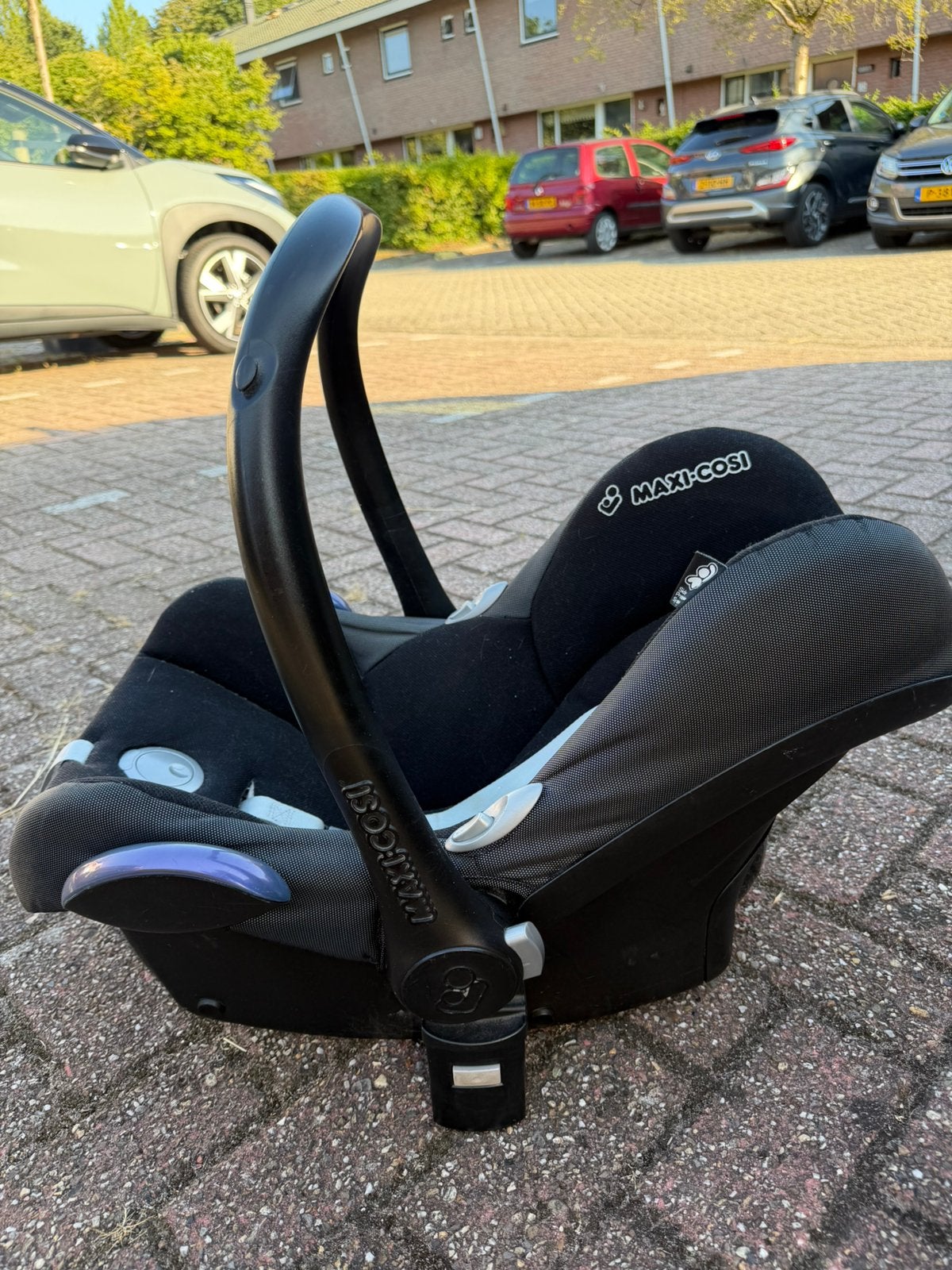 Maxi cosi + iso fix, Ophalen, Gebruikt, Isofix, 0 t/m 13 kg