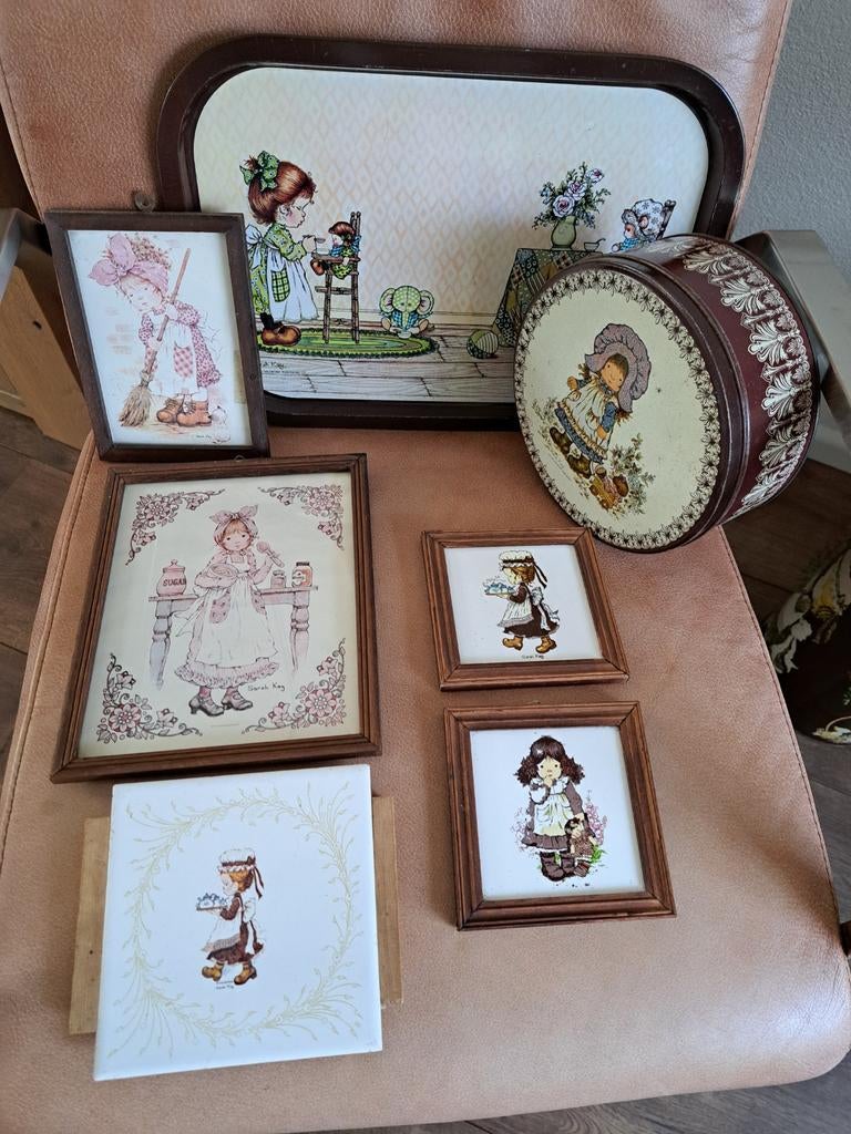Vintage Sarah Kay jaren70 The Valentine Publishing prijs pst, Ophalen of Verzenden, Gebruikt