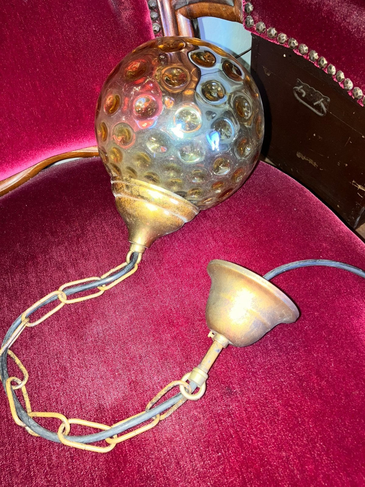 Vintage hanglamp., Ophalen of Verzenden