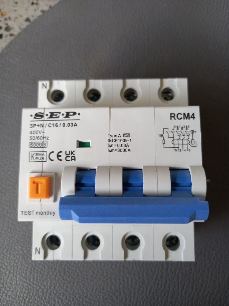 SEP Aardlekautomaat, Doe-het-zelf en Verbouw, Elektra en Kabels, Ophalen of Verzenden, Nieuw, Overige typen