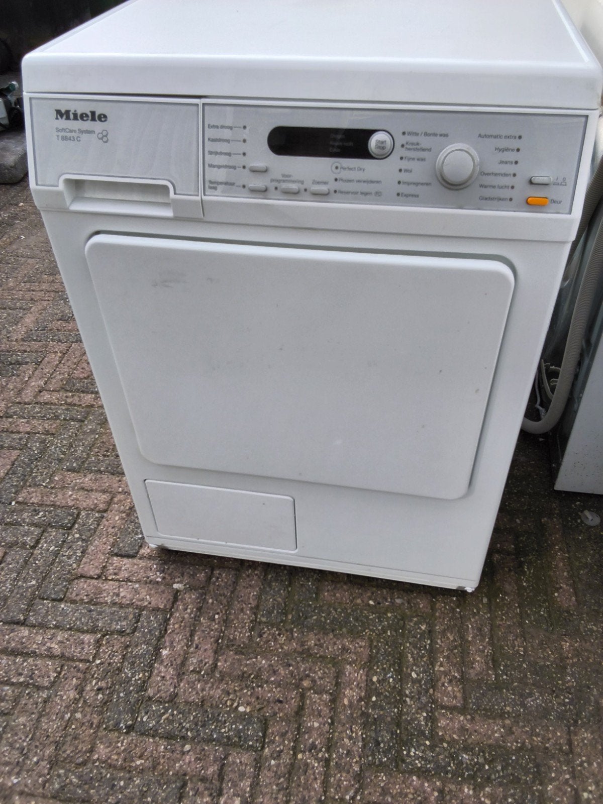 miele condensdroger 7 kilo, Witgoed en Apparatuur, Ophalen, 6 tot 8 kg, Gebruikt, 85 tot 90 cm