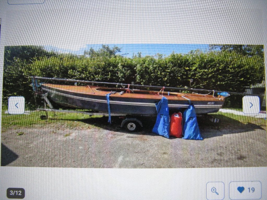 Gratis houten Spanker met nieuwe zwaardkast, Ophalen, Gebruikt, Minder dan 15 m², Overige typen