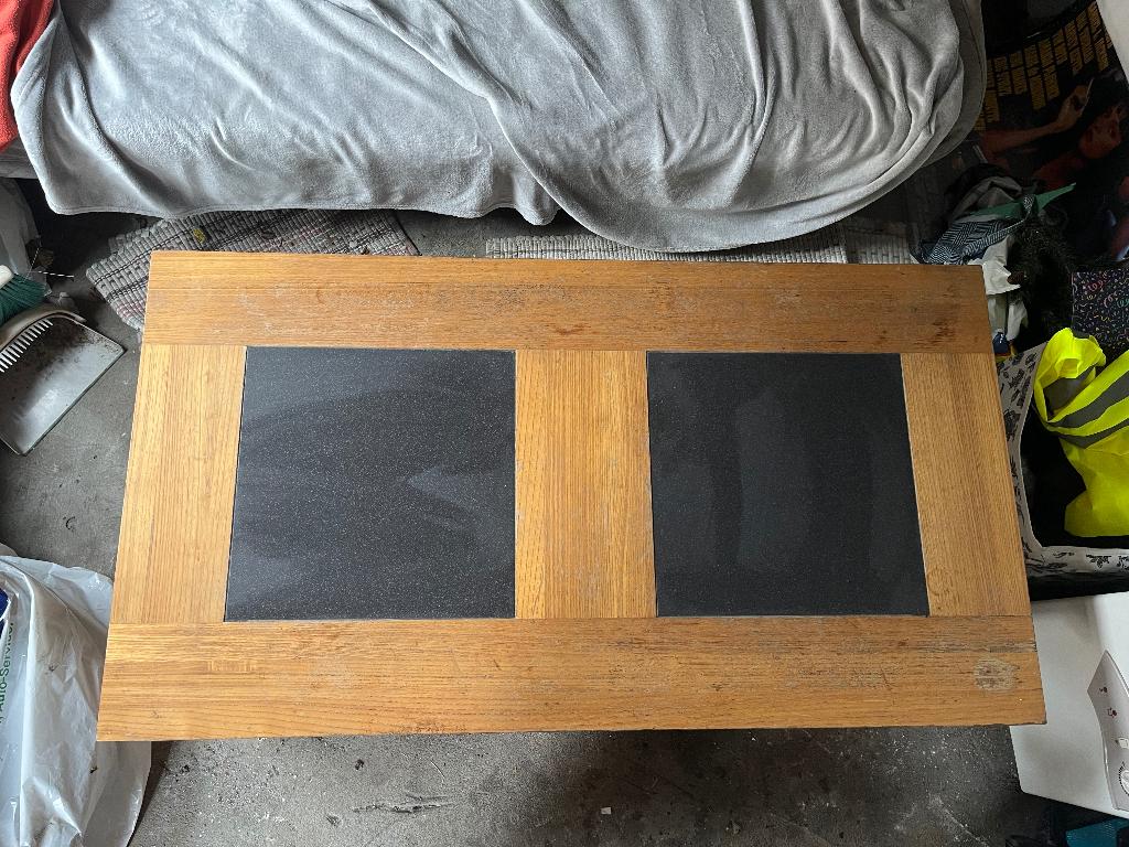Wooden coffee table, Ophalen, Gebruikt, 100 tot 150 cm, Rechthoekig