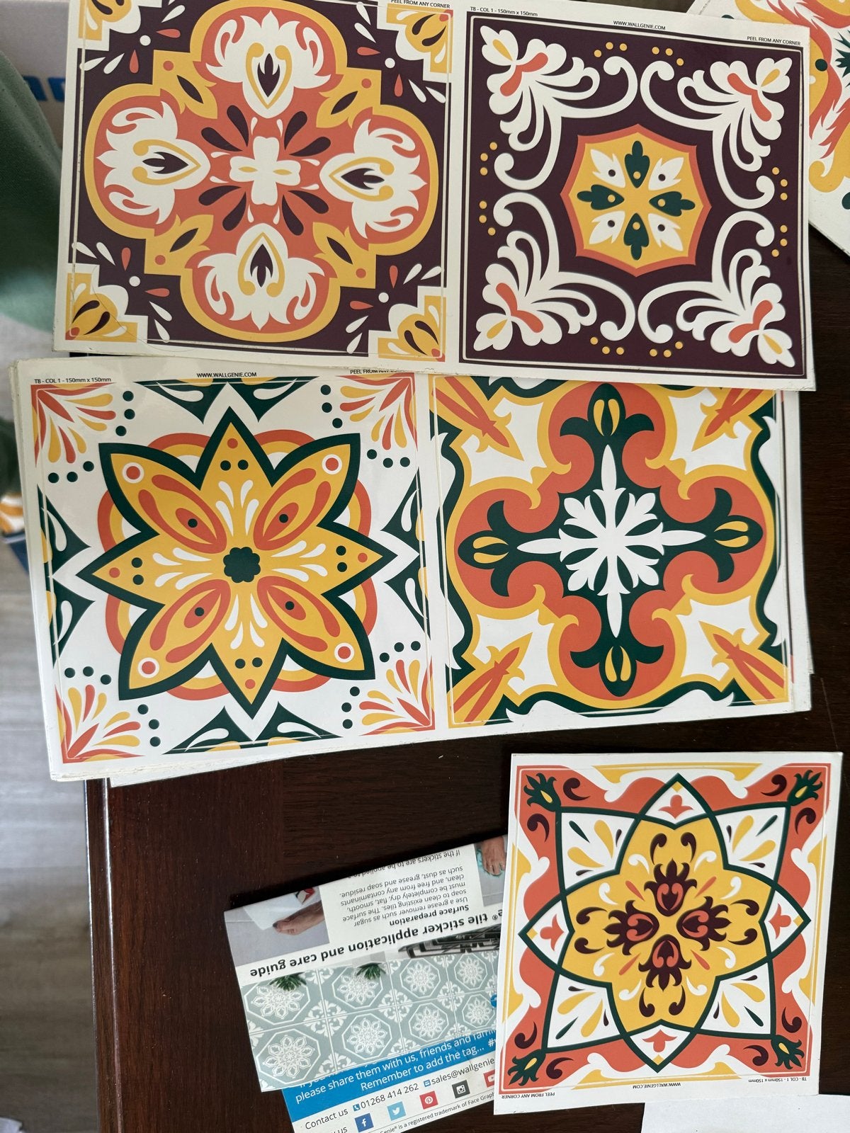 Decoratieve Wandtegels - Mediterrane Stijl (5 stuks), Oosters, Meerkleurig, Nieuw, Ophalen of Verzenden