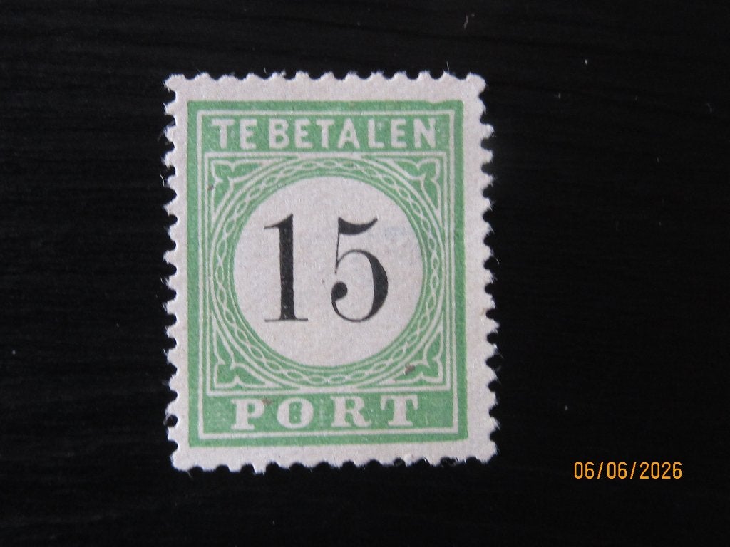 Nico Curacao Port 5 (*) Ongebruikt zonder gom 1889, Ophalen of Verzenden, Postfris