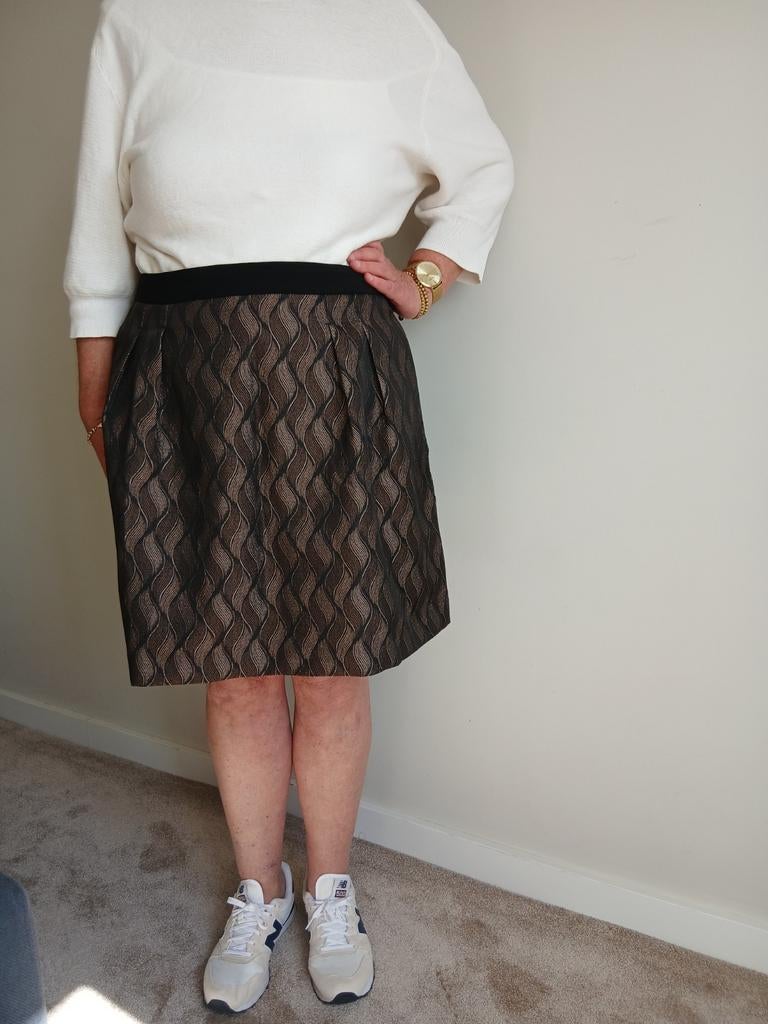 Als Nieuw! Prachtige korte rok van Expresso, maat 46, Kleding | Dames, Rokken, Bruin, Expresso, Maat 46/48 (XL) of groter, Ophalen of Verzenden
