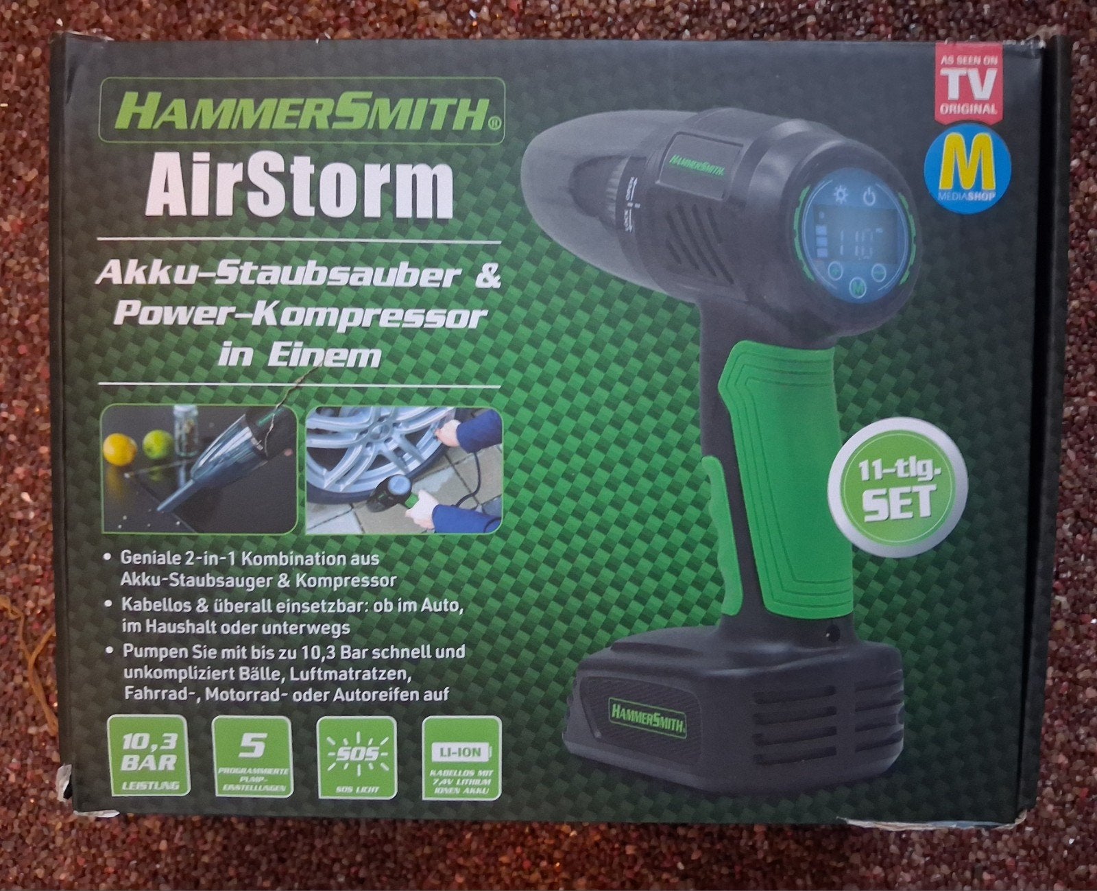 Hammersmith AirStorm Accu-Stofzuiger & Compressor 2-in-1, Ophalen, Nieuw