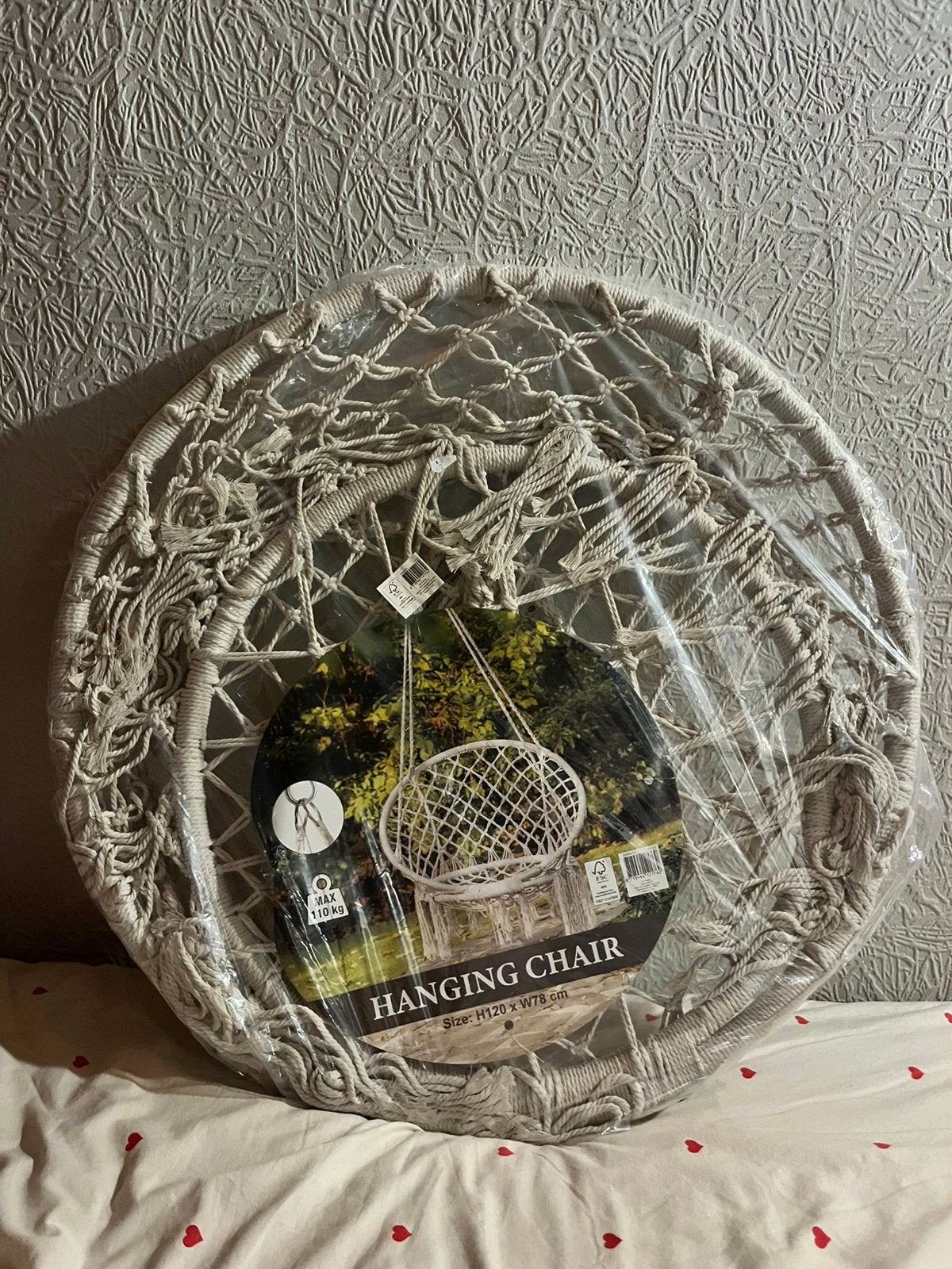 Gloednieuwe hangstoel, Ophalen, Zo goed als nieuw