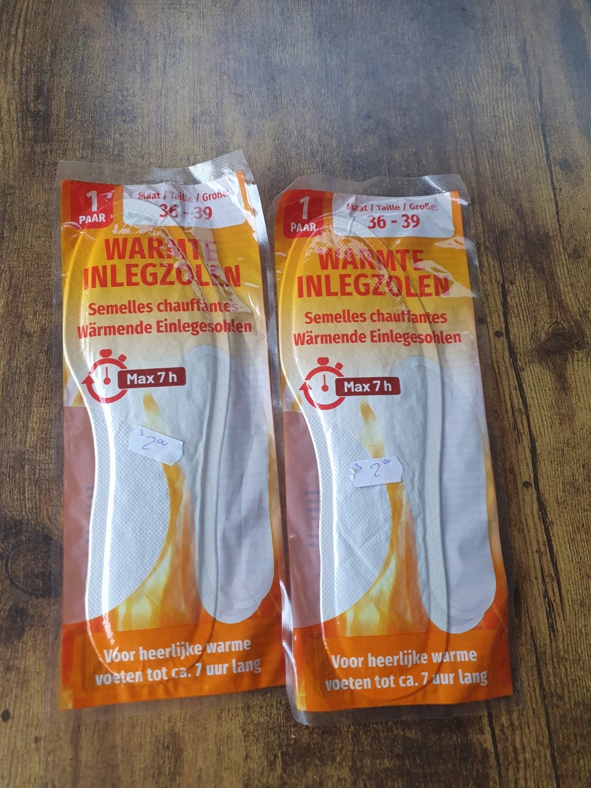 2 sets nieuwe warmtezolen, Ophalen of Verzenden, Nieuw, Sneakers of Gympen