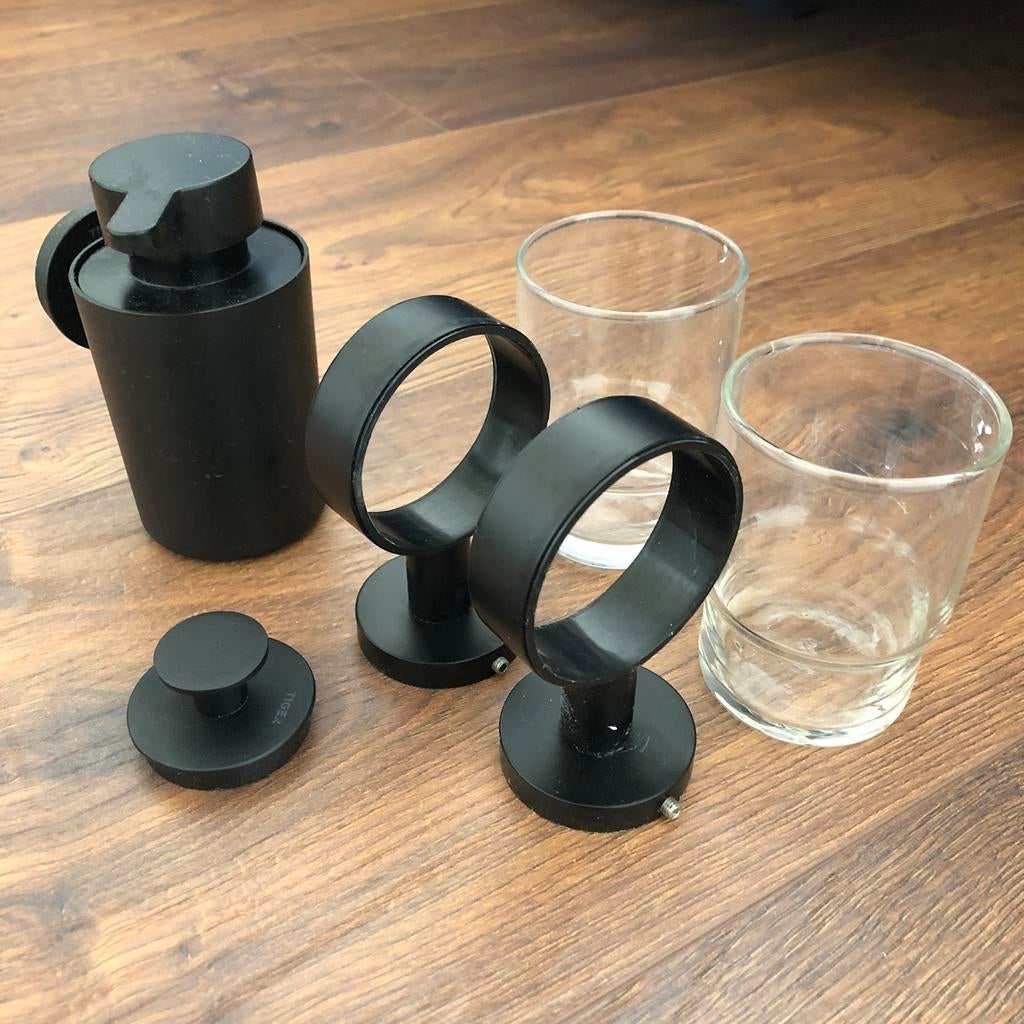 Badkamer accessoires merk Tiger zwart, Ophalen of Verzenden, Zo goed als nieuw, Overige typen