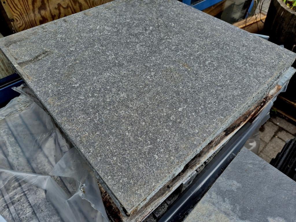 21,6m² grijs antraciet geoceramica 60x60x4 terras s-partij, Tuin en Terras, Tegels en Klinkers, Gecoat, Keramiek, Nieuw, Ophalen of Verzenden