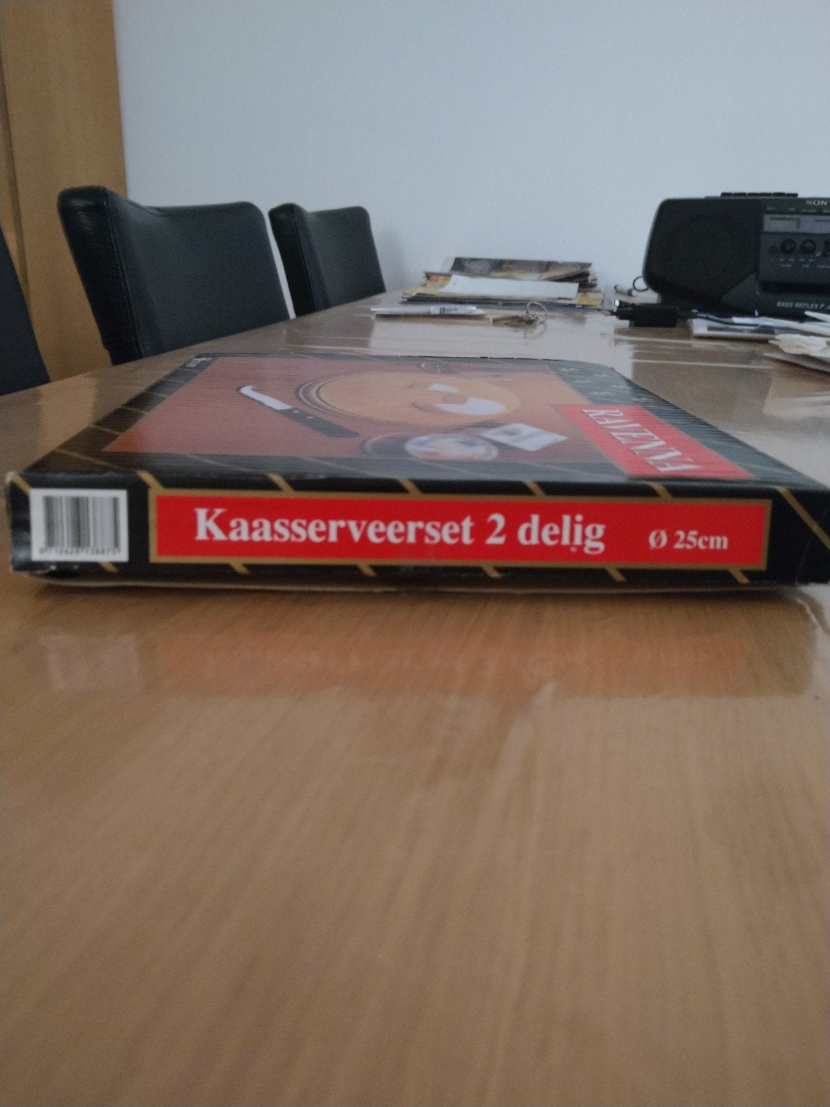 Kaasserveerset 2-delig - Kaasplank en Kaasmes, Hout, Snij-/serveerplank, Nieuw, Ophalen of Verzenden