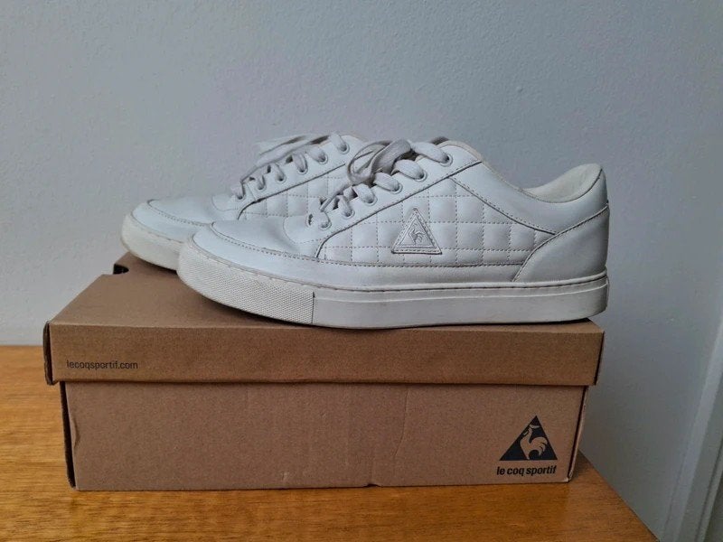 Le Coq Sportif sneakers maat 43 - Zo goed als nieuw, Kleding | Heren, Ophalen of Verzenden, Wit, Le Coq Sportif, Sneakers of Gympen