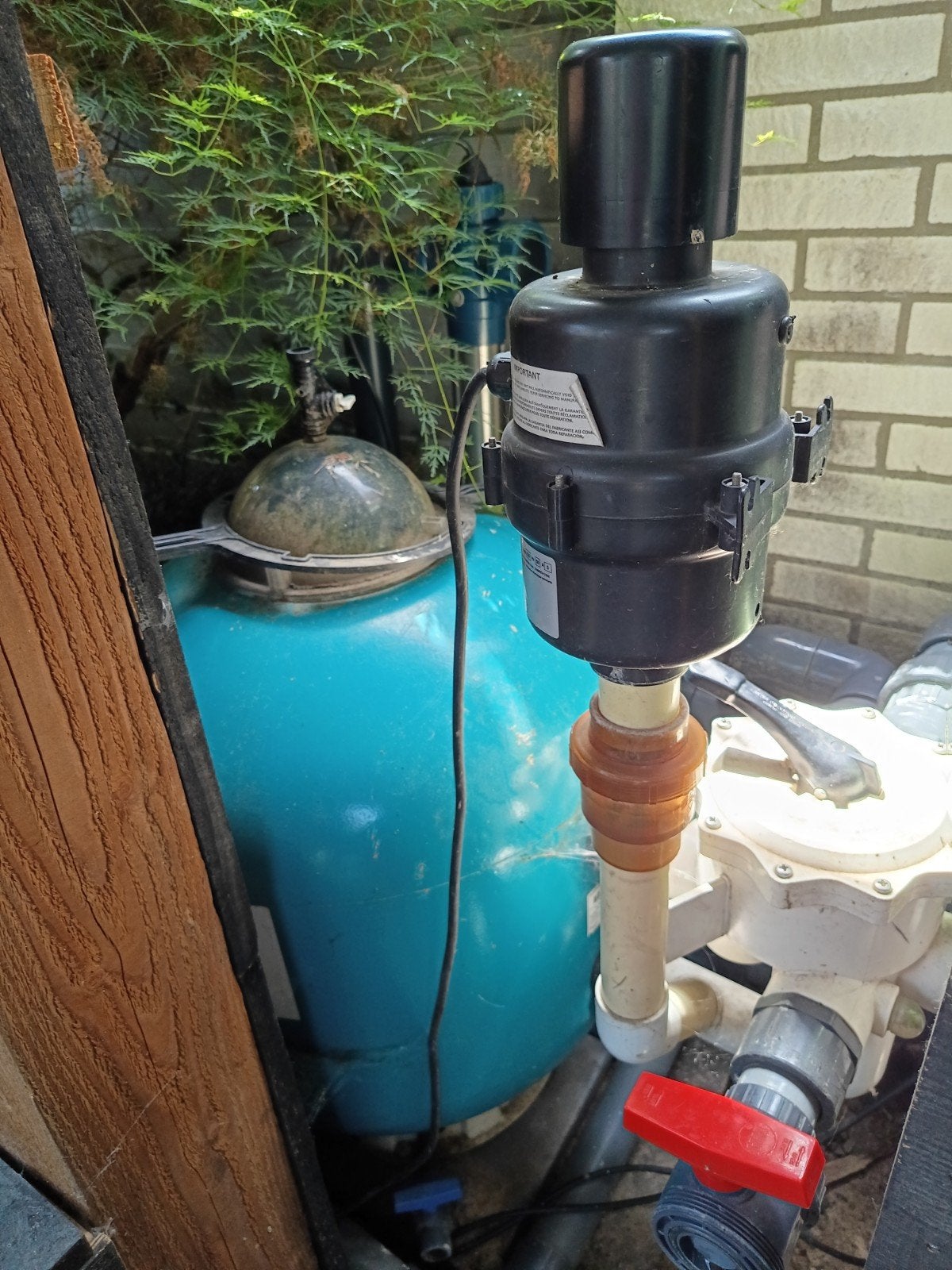 Complete vijverinstallatie: filter, UV, pomp, blower, etc., Ophalen, Gebruikt