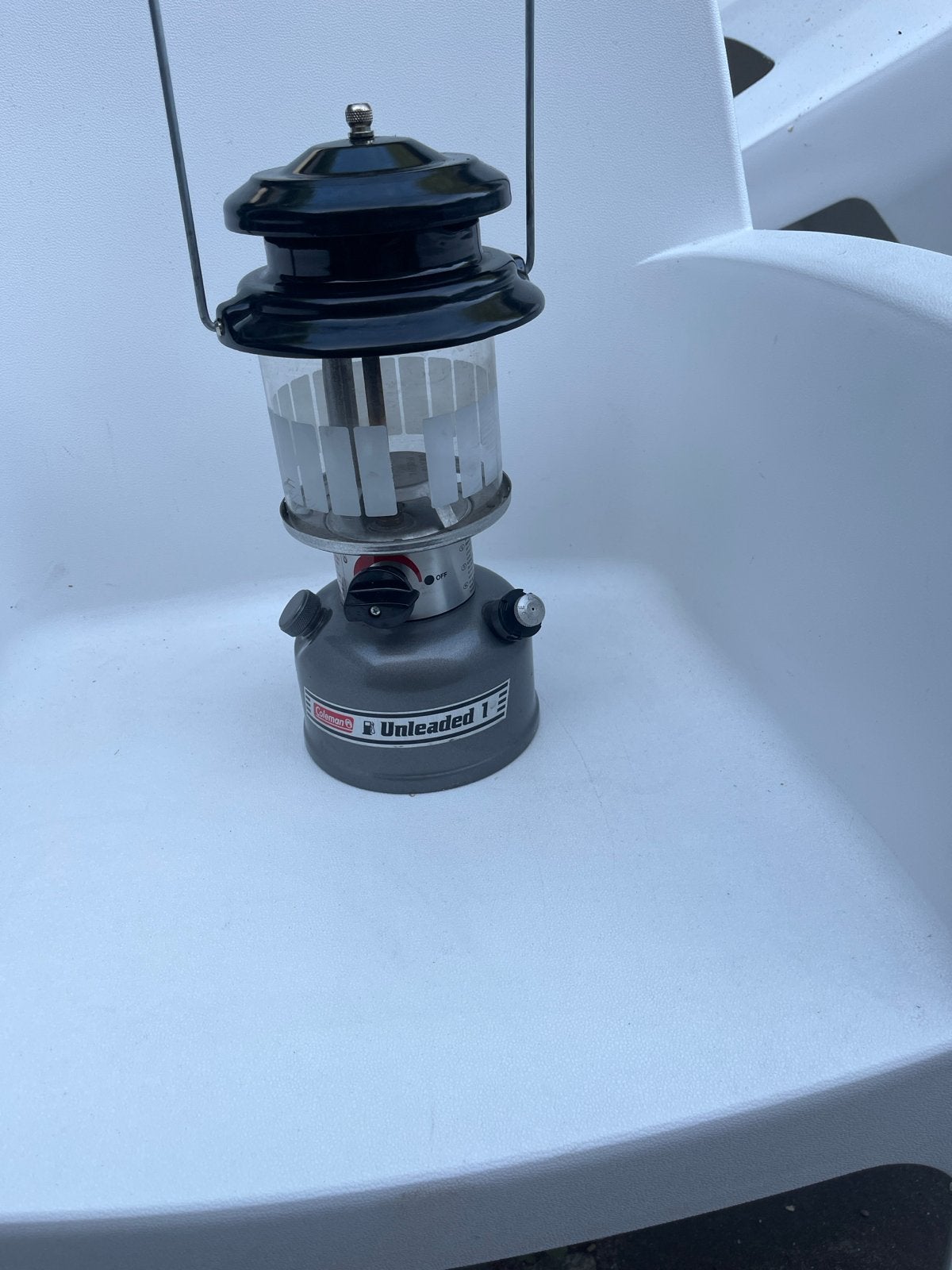 Coleman Unleaded 1 Benzine Lantaarn - Campinglamp, Ophalen of Verzenden, Zo goed als nieuw